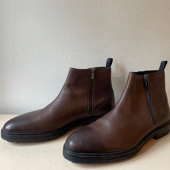 HUGO BOSS Ankle Boots UK 9 / US 10, Dark Brown main image 4